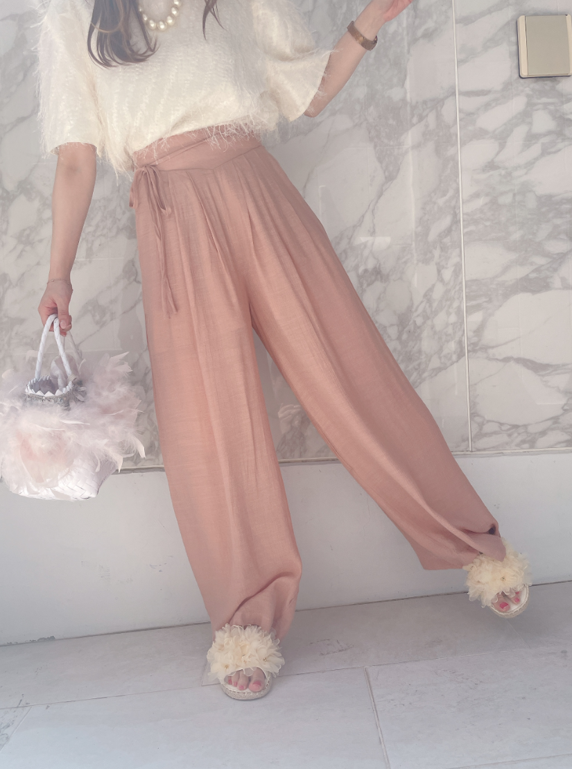 楊柳ワイドパンツ