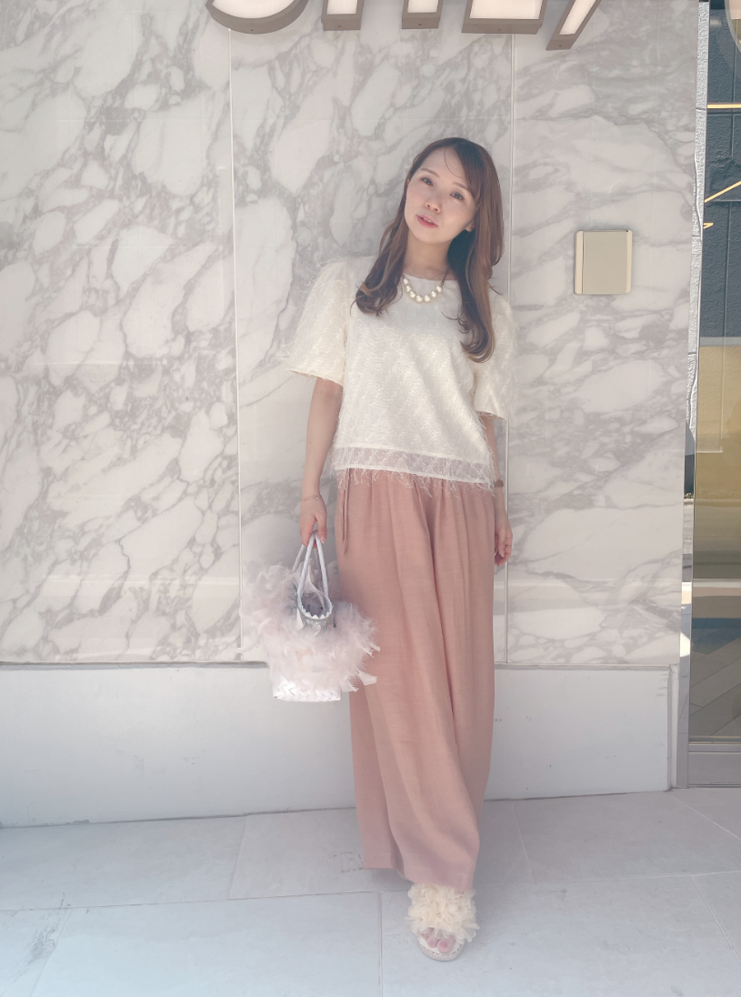 楊柳ワイドパンツ