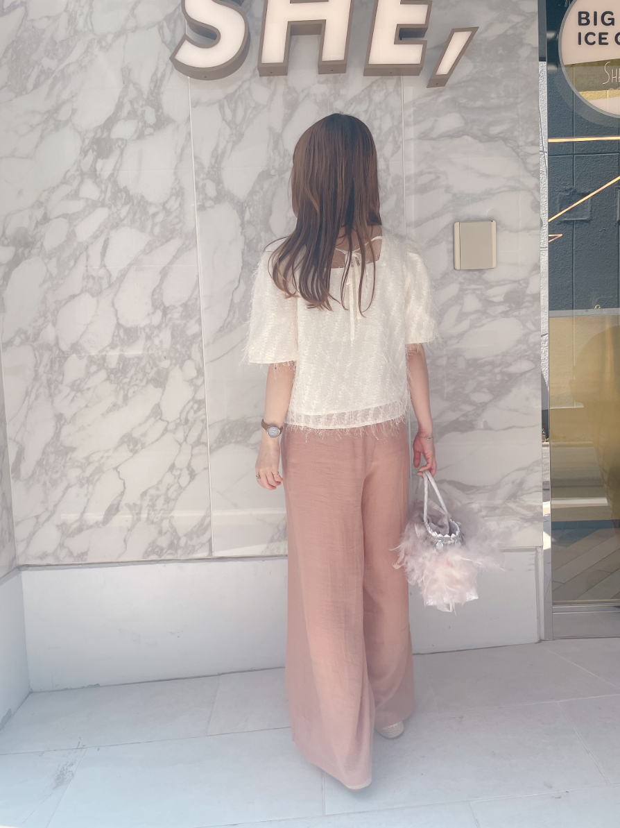 楊柳ワイドパンツ