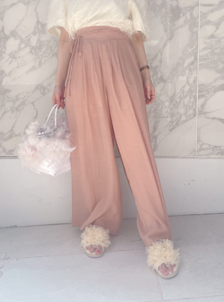 楊柳ワイドパンツ