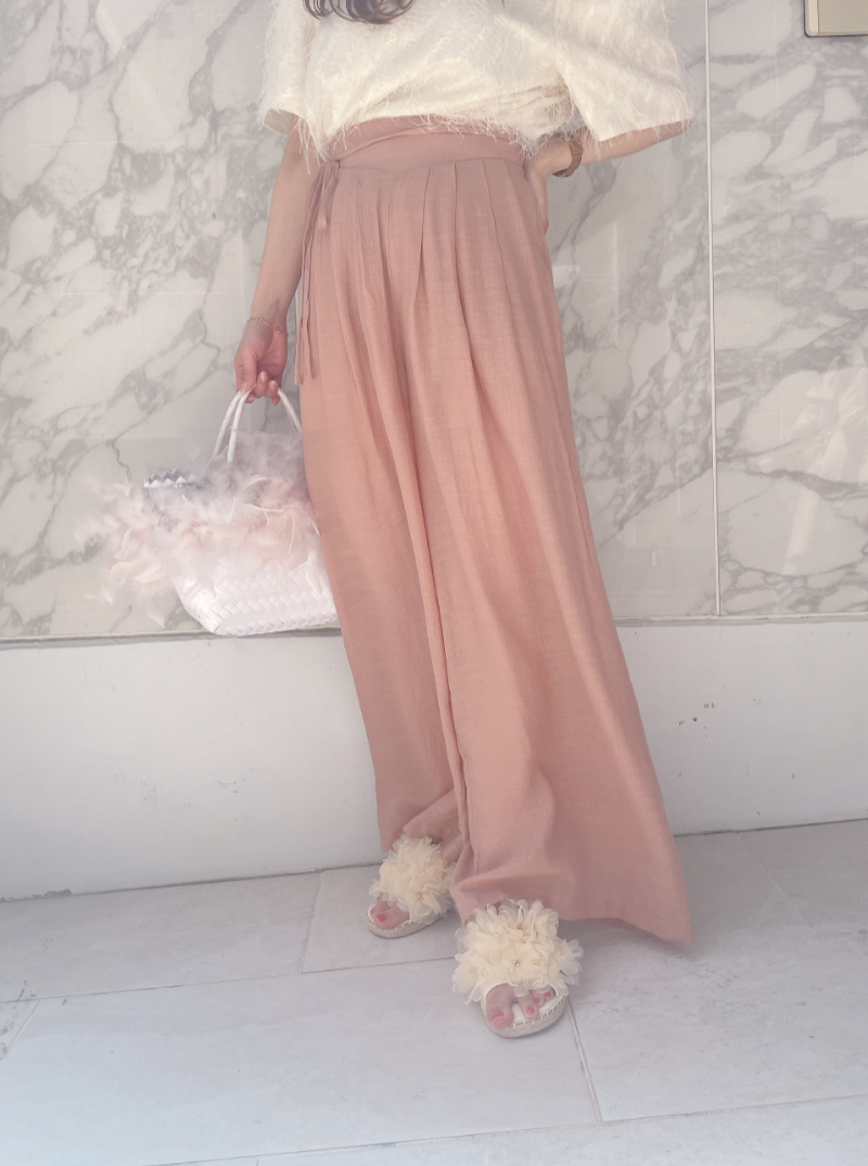 楊柳ワイドパンツ