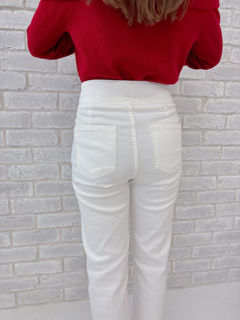 パールスリムテーパードデニム