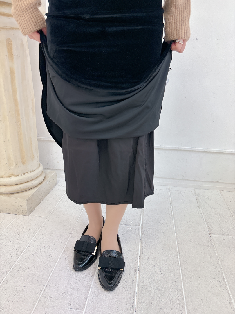 ベロアフリルスカート