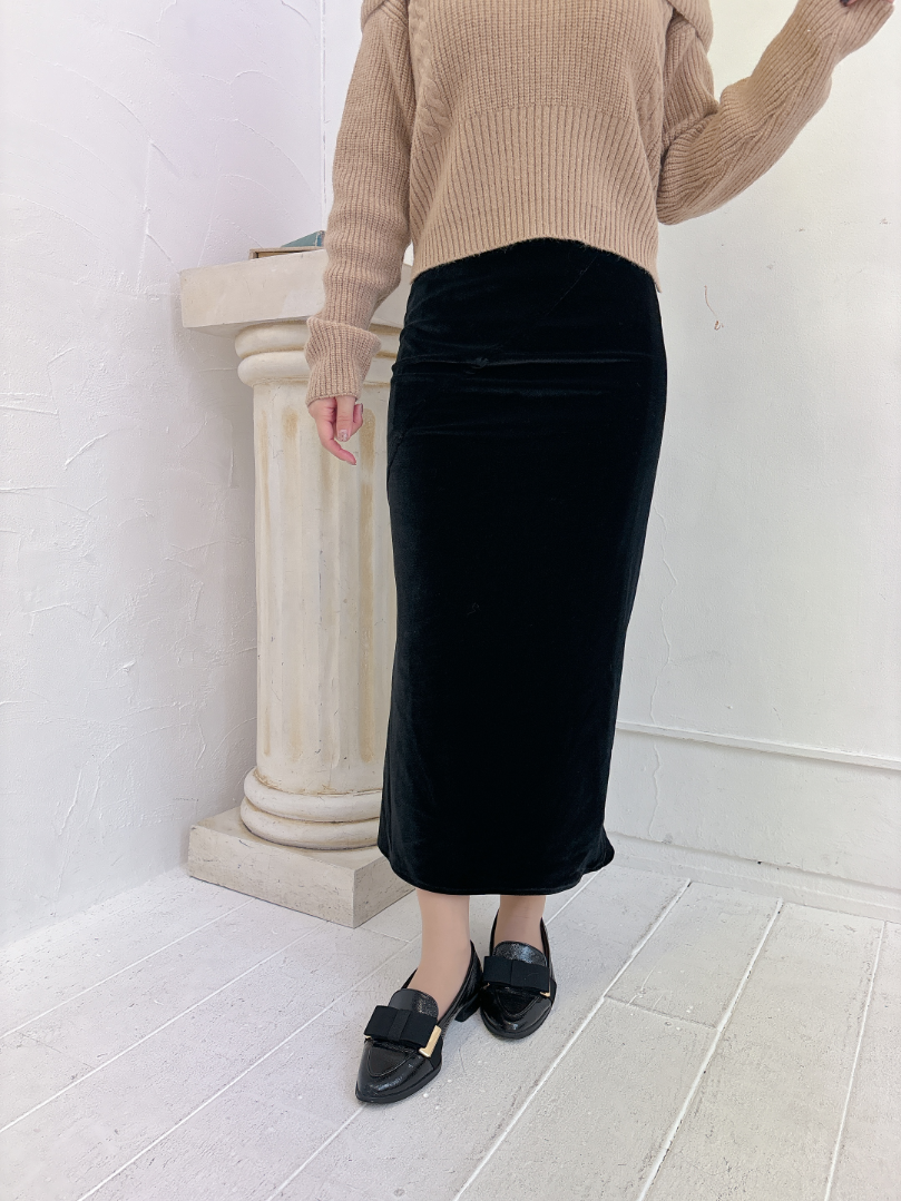 ベロアフリルスカート
