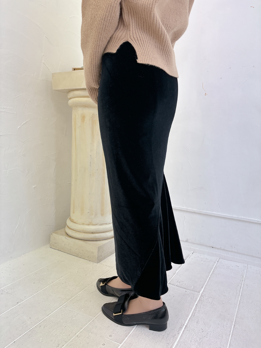 ベロアフリルスカート