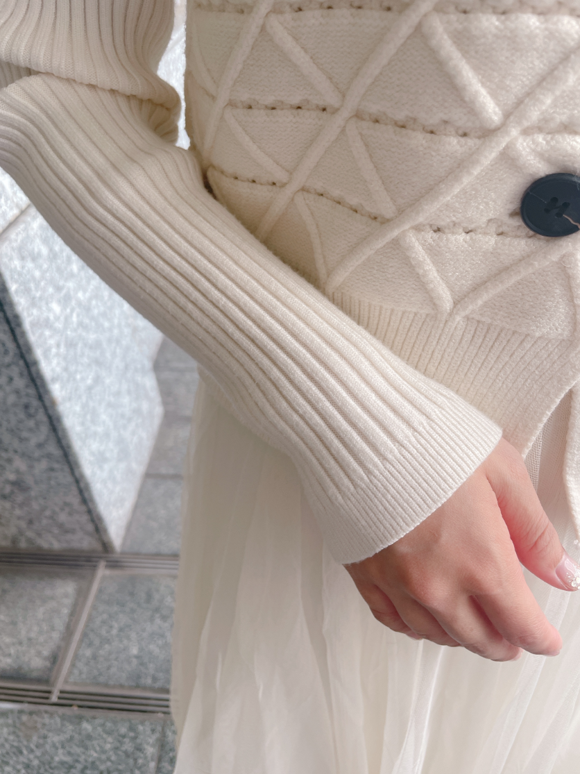 ベスト付きニットワンピース