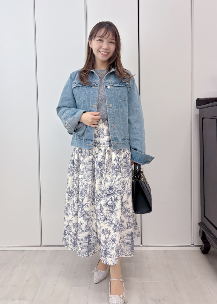 フリルデニムジャケット