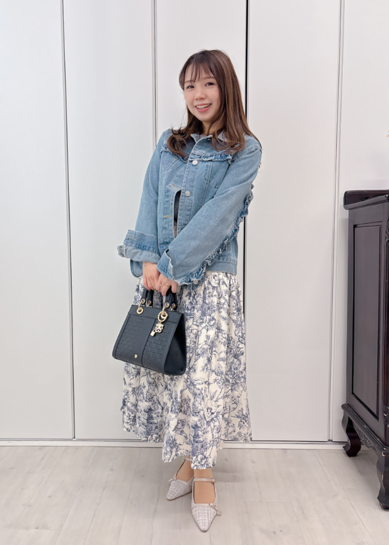 フリルデニムジャケット