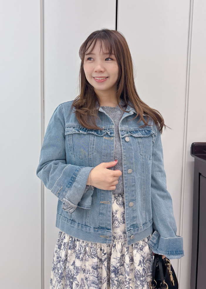 フリルデニムジャケット