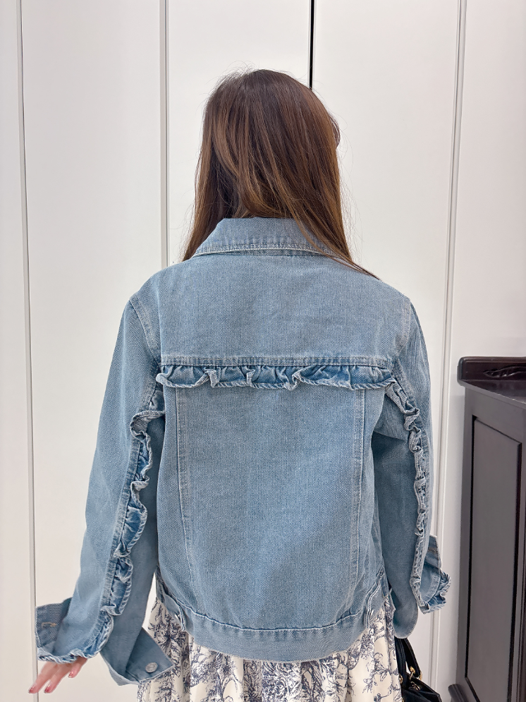 フリルデニムジャケット