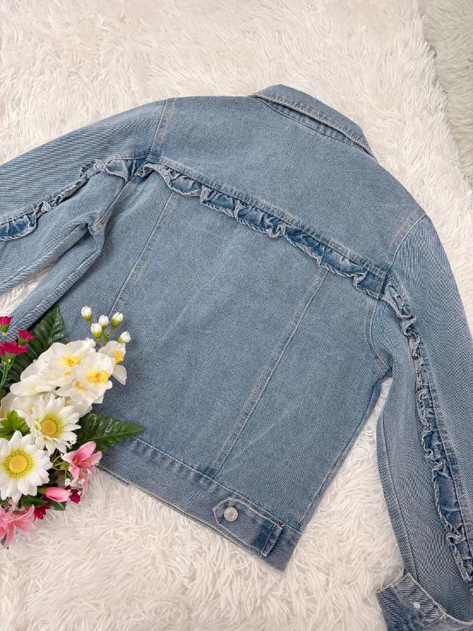 フリルデニムジャケット