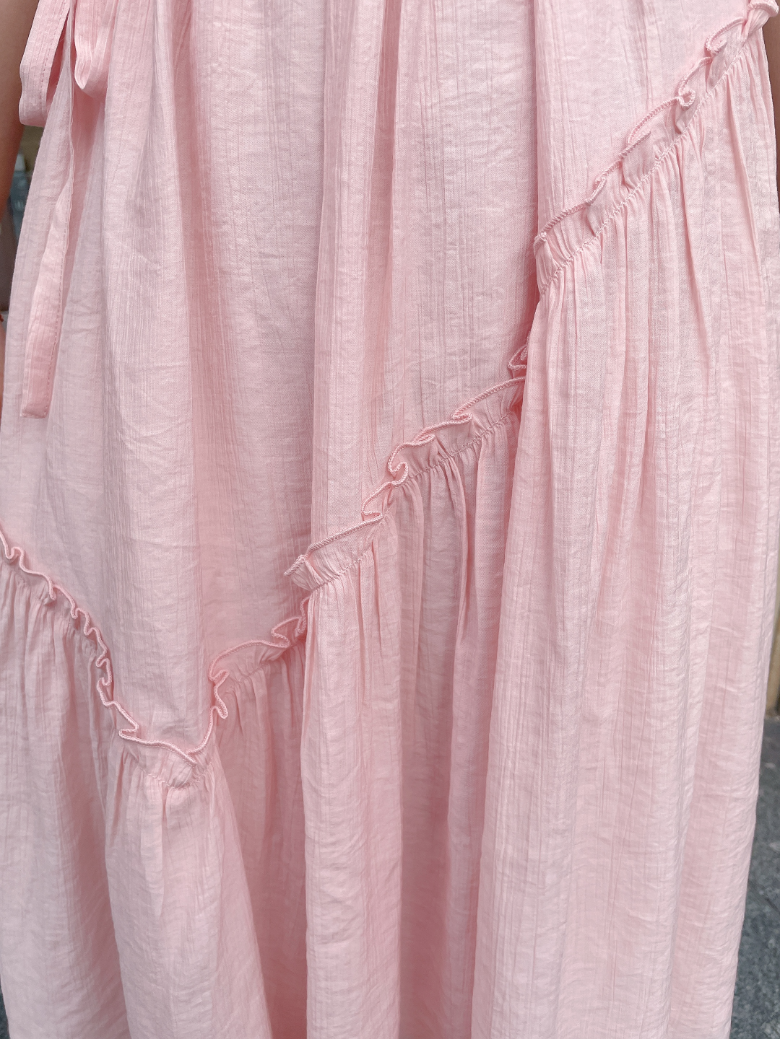 パフスリーブフレンチワンピース