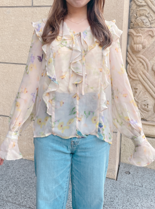 アネモネフリルブラウス