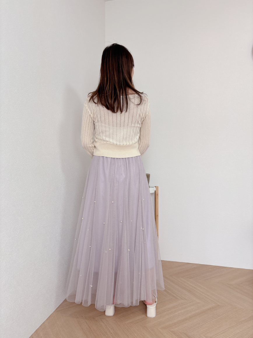 パールチュールスカート