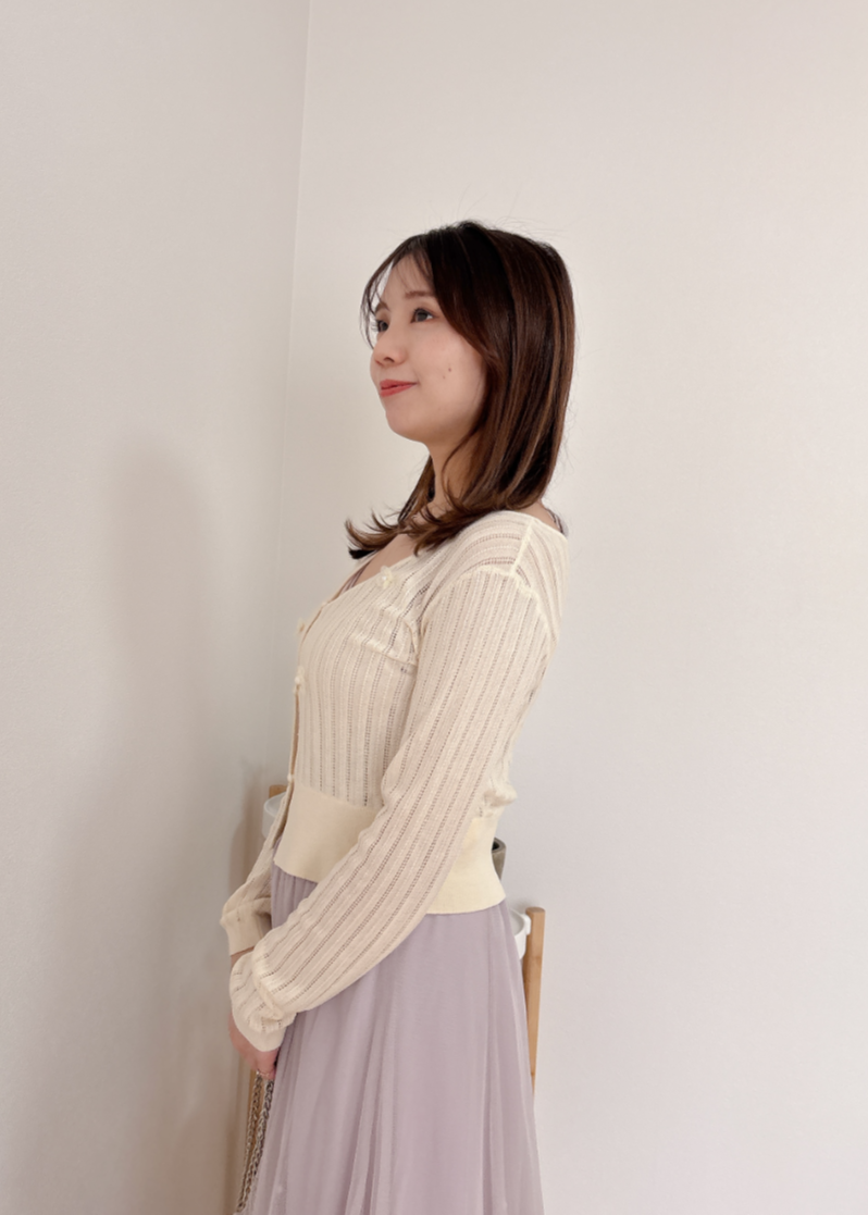フラワーカーディガン