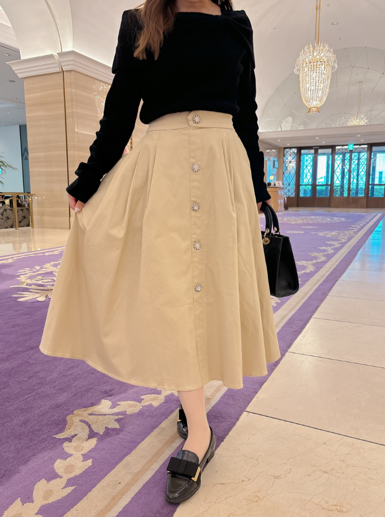 ビジュートレンチスカート