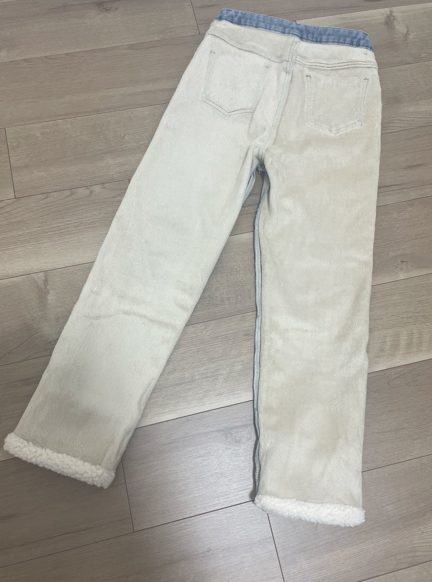 裏起毛あったかボアデニム