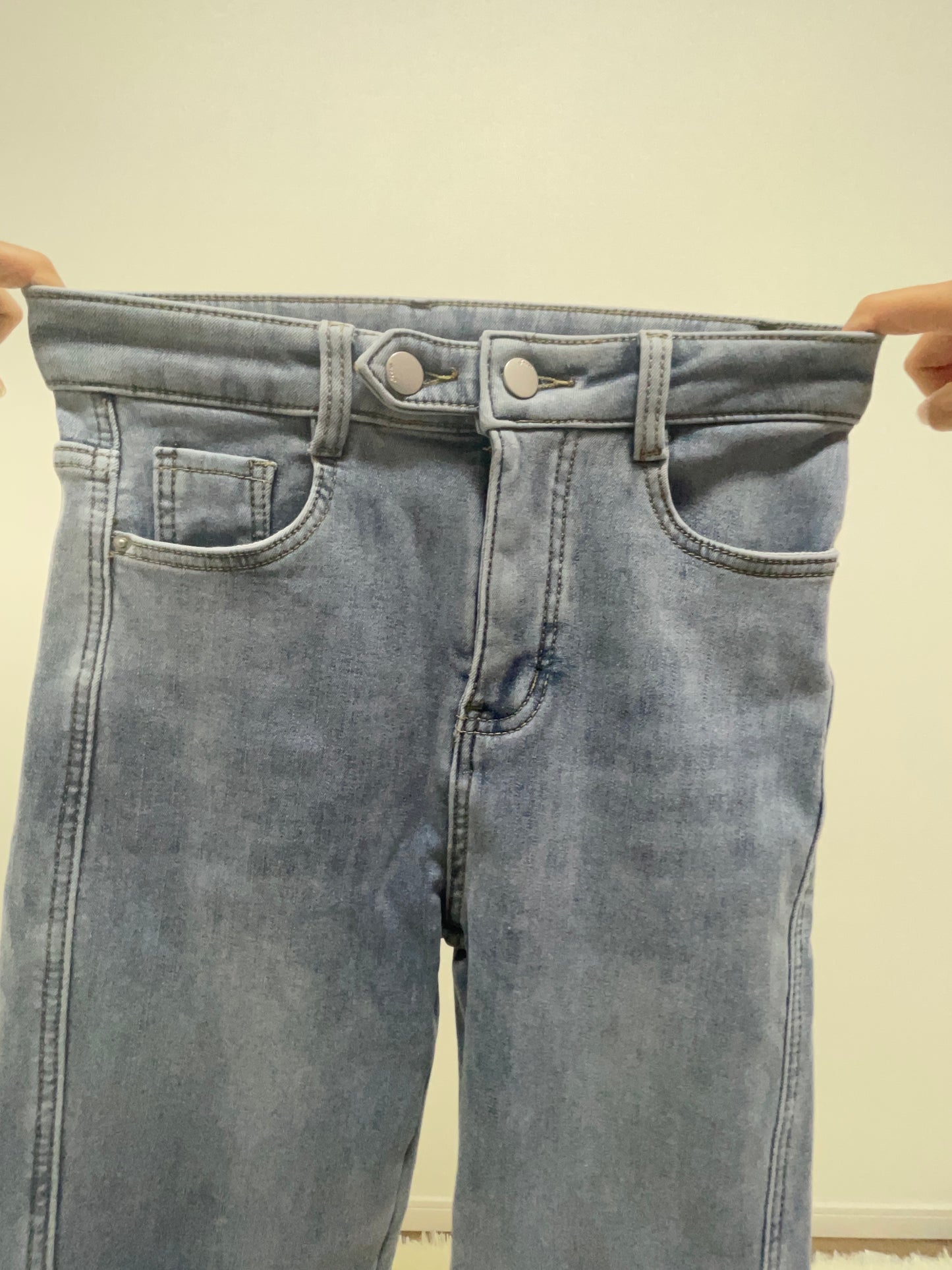 裏起毛あったかボアデニム