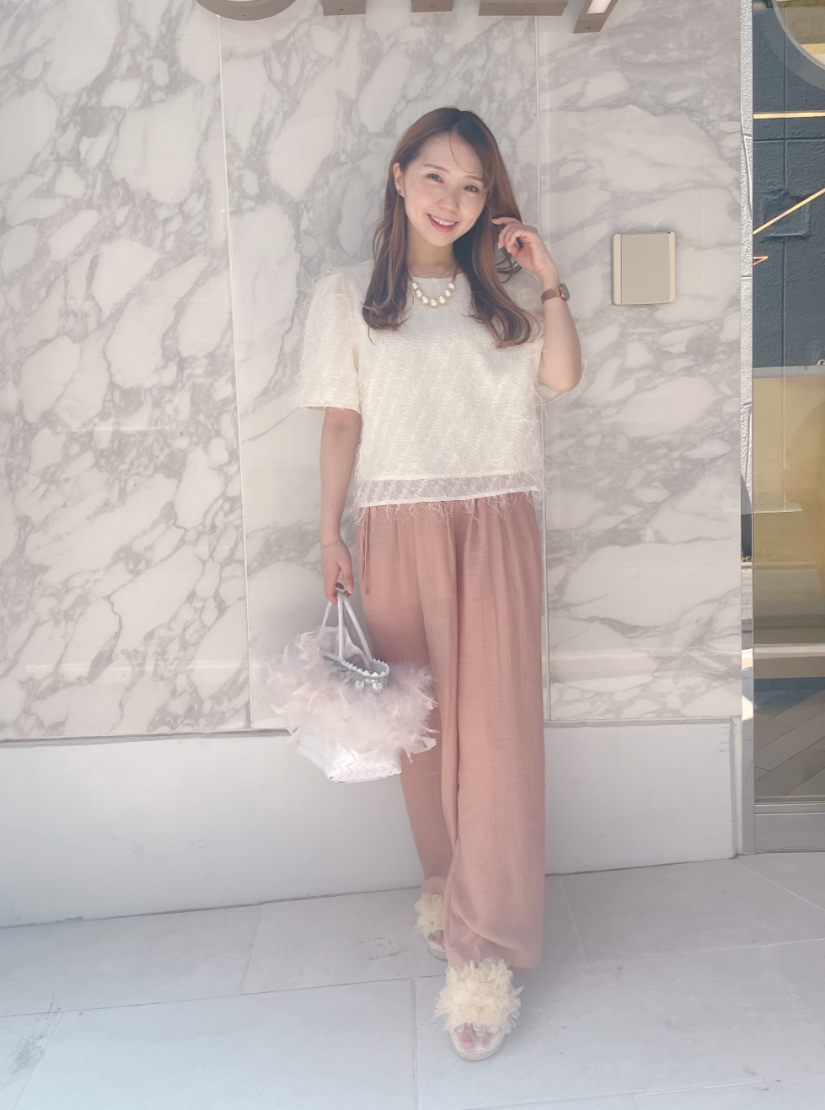 楊柳ワイドパンツ