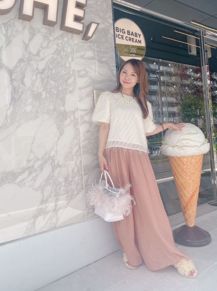 楊柳ワイドパンツ