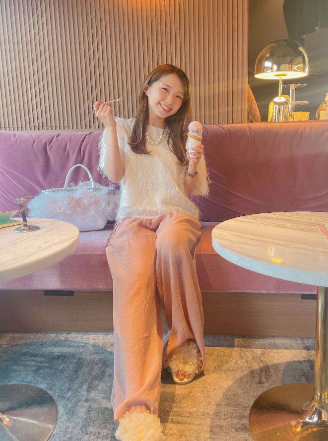 楊柳ワイドパンツ