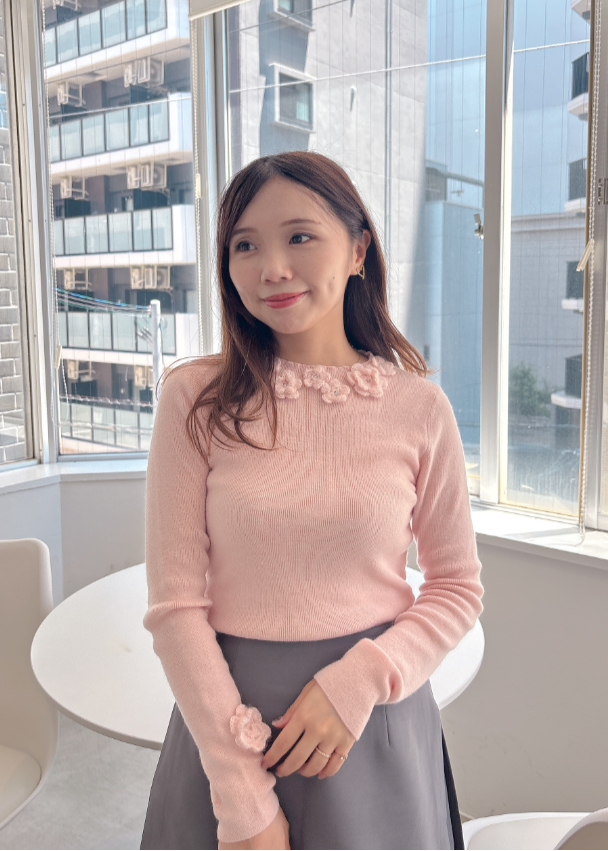 3Dフラワーニット