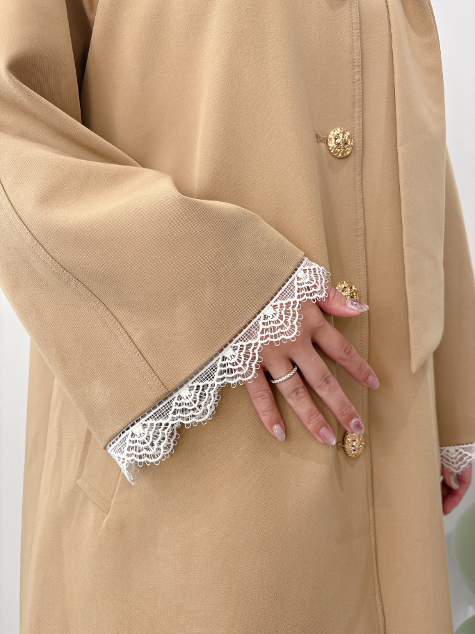 サイドリボントレンチコート