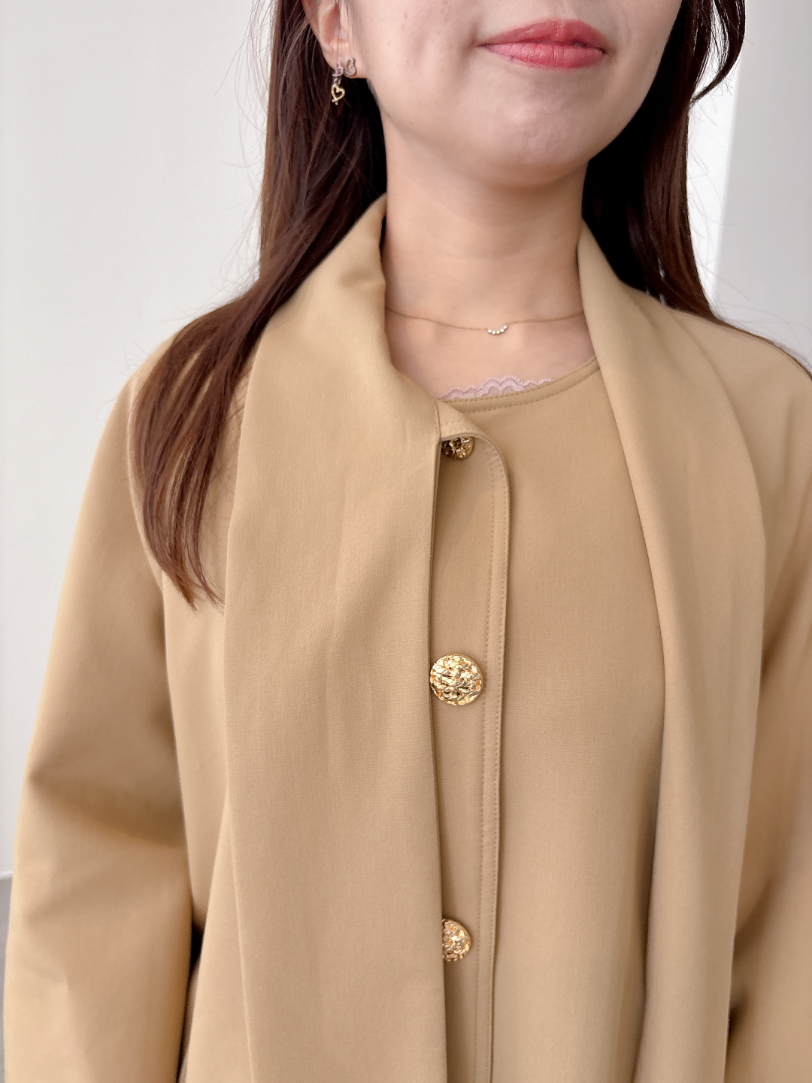 サイドリボントレンチコート