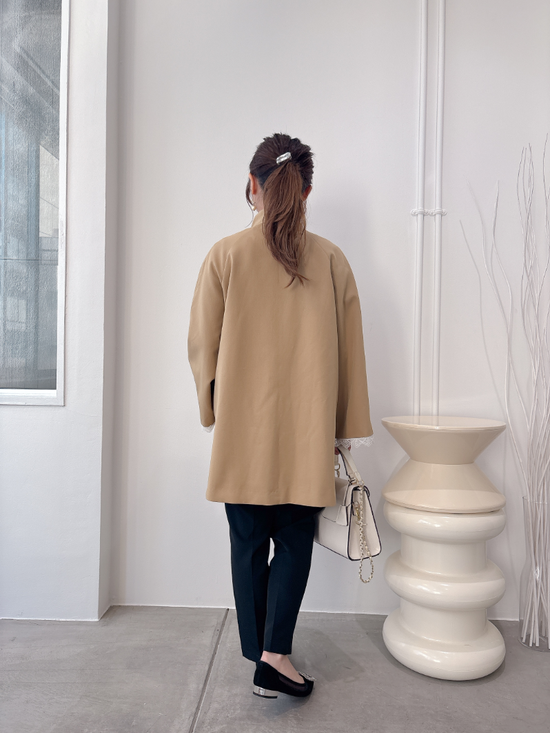 サイドリボントレンチコート