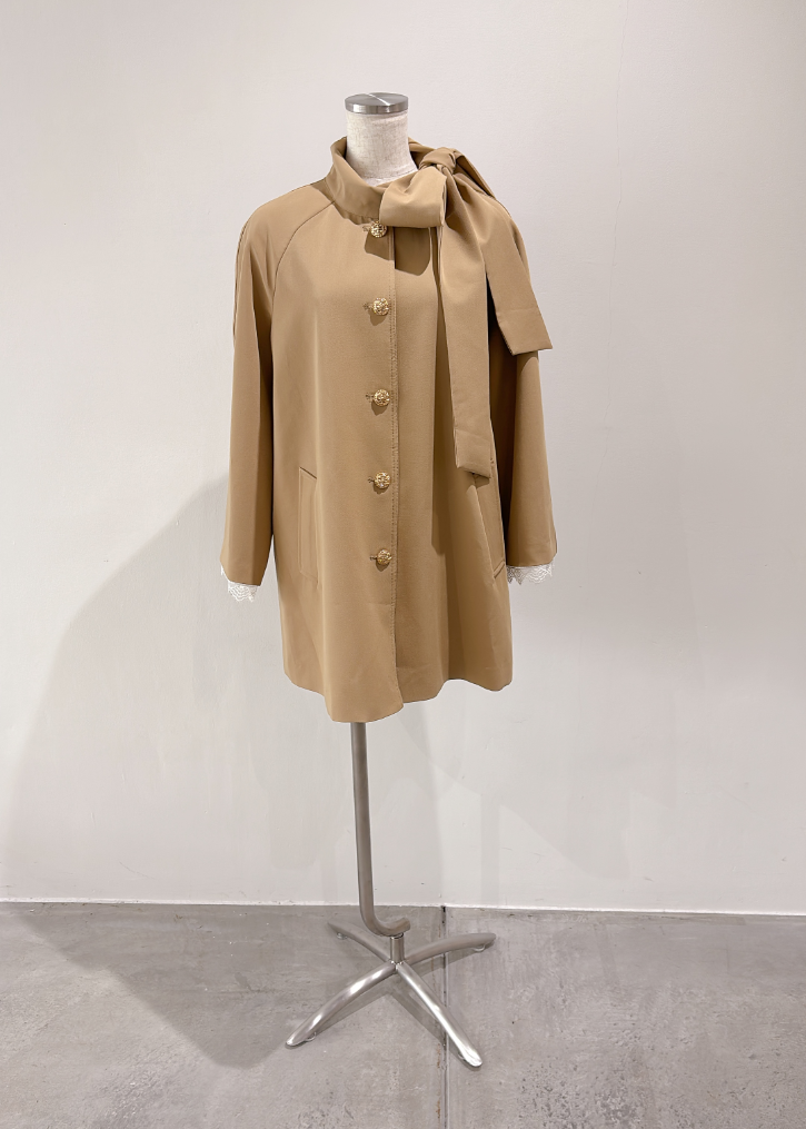 サイドリボントレンチコート