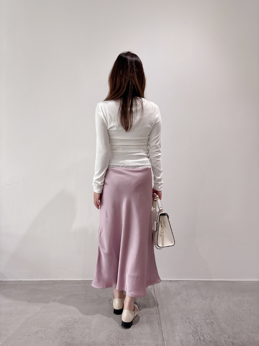 レースドレープカットソー