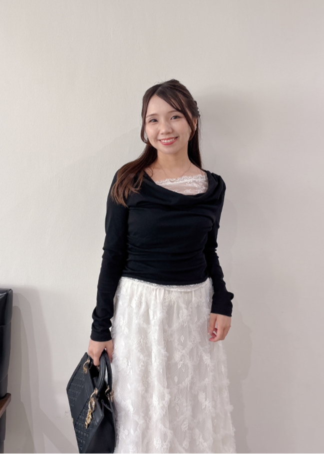 レースドレープカットソー