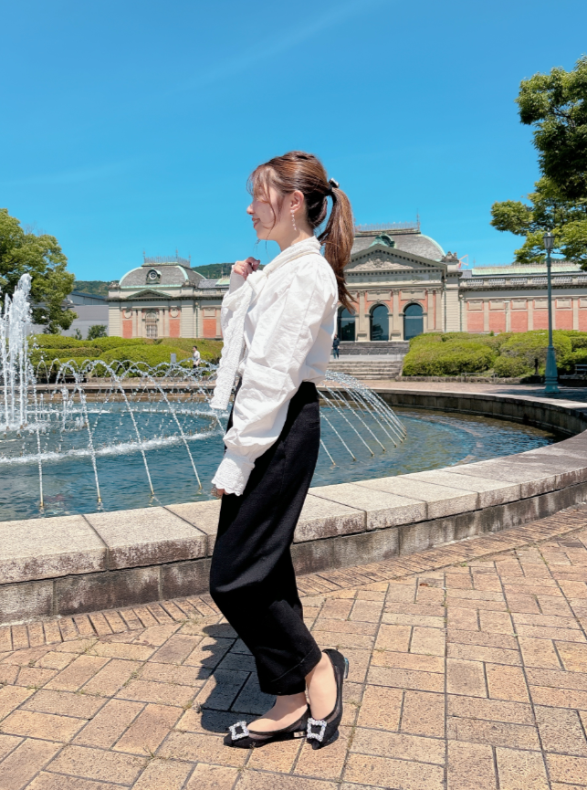 レースボウタイブラウス