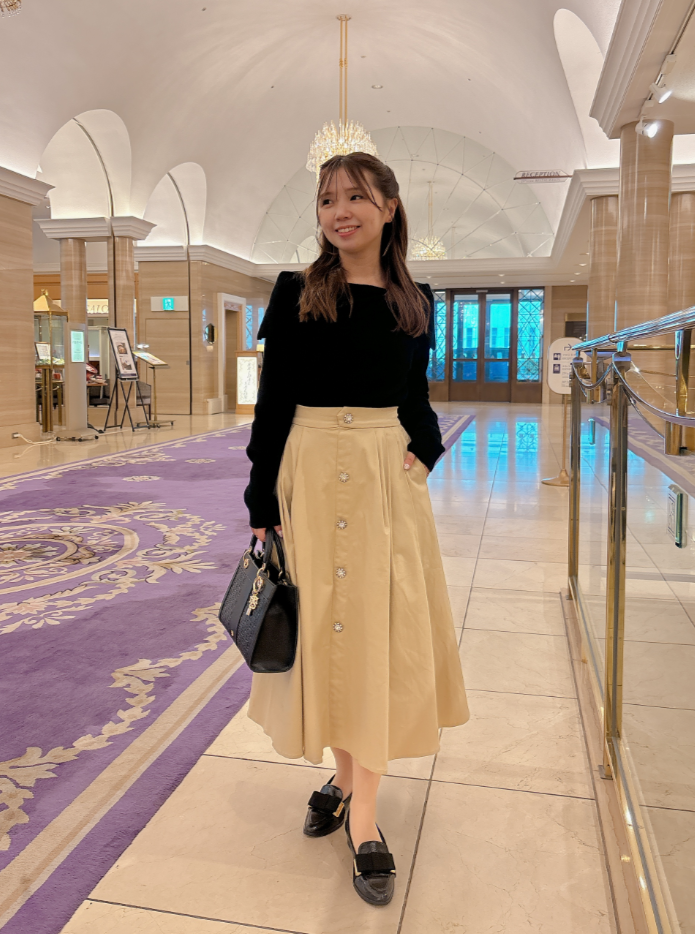 ビジュートレンチスカート