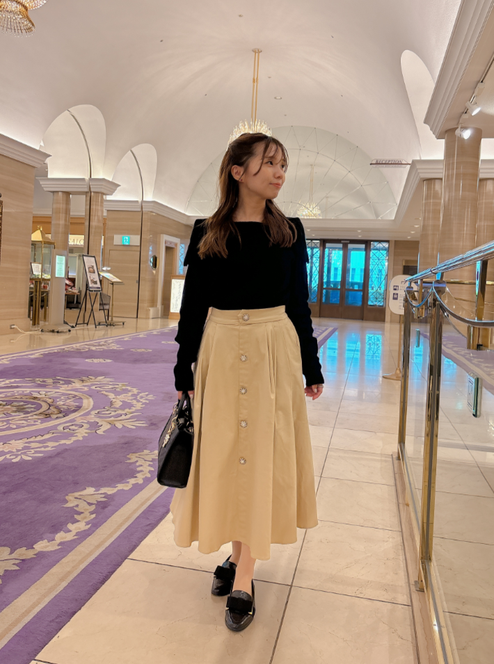 ビジュートレンチスカート