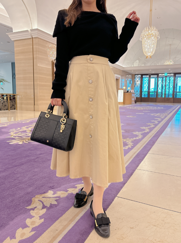 ビジュートレンチスカート