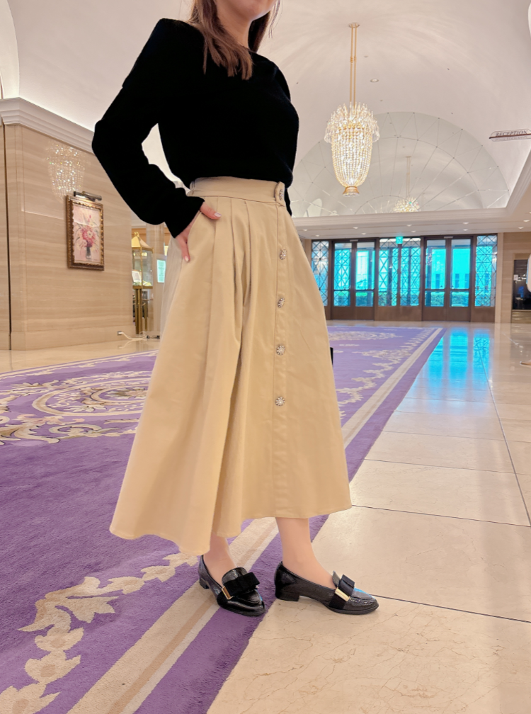 ビジュートレンチスカート