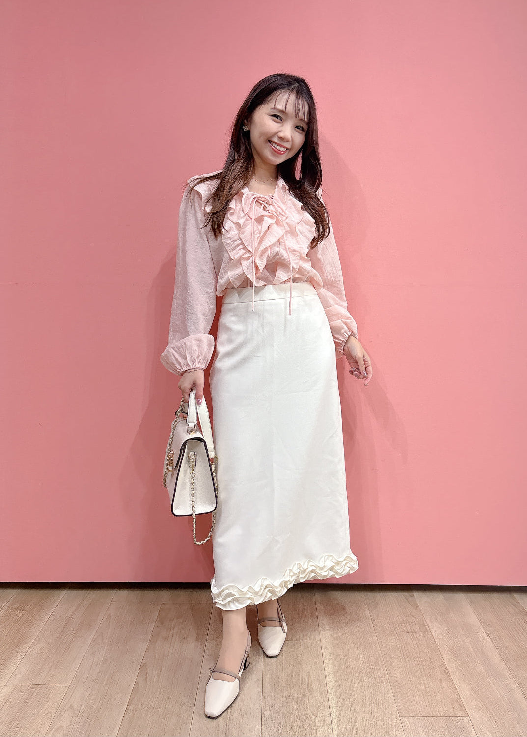 3Dフリルスカート