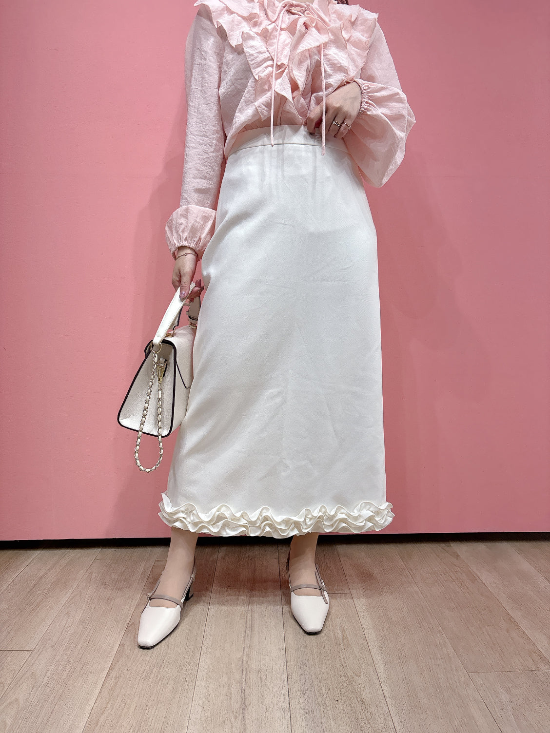 3Dフリルスカート