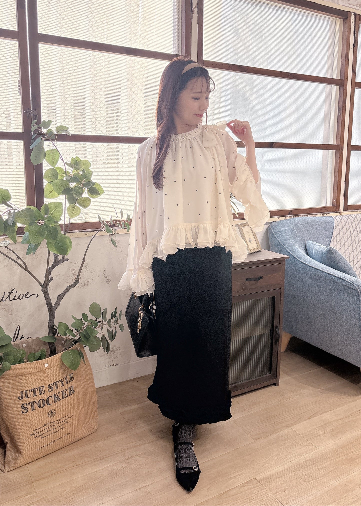 3Dフリルスカート