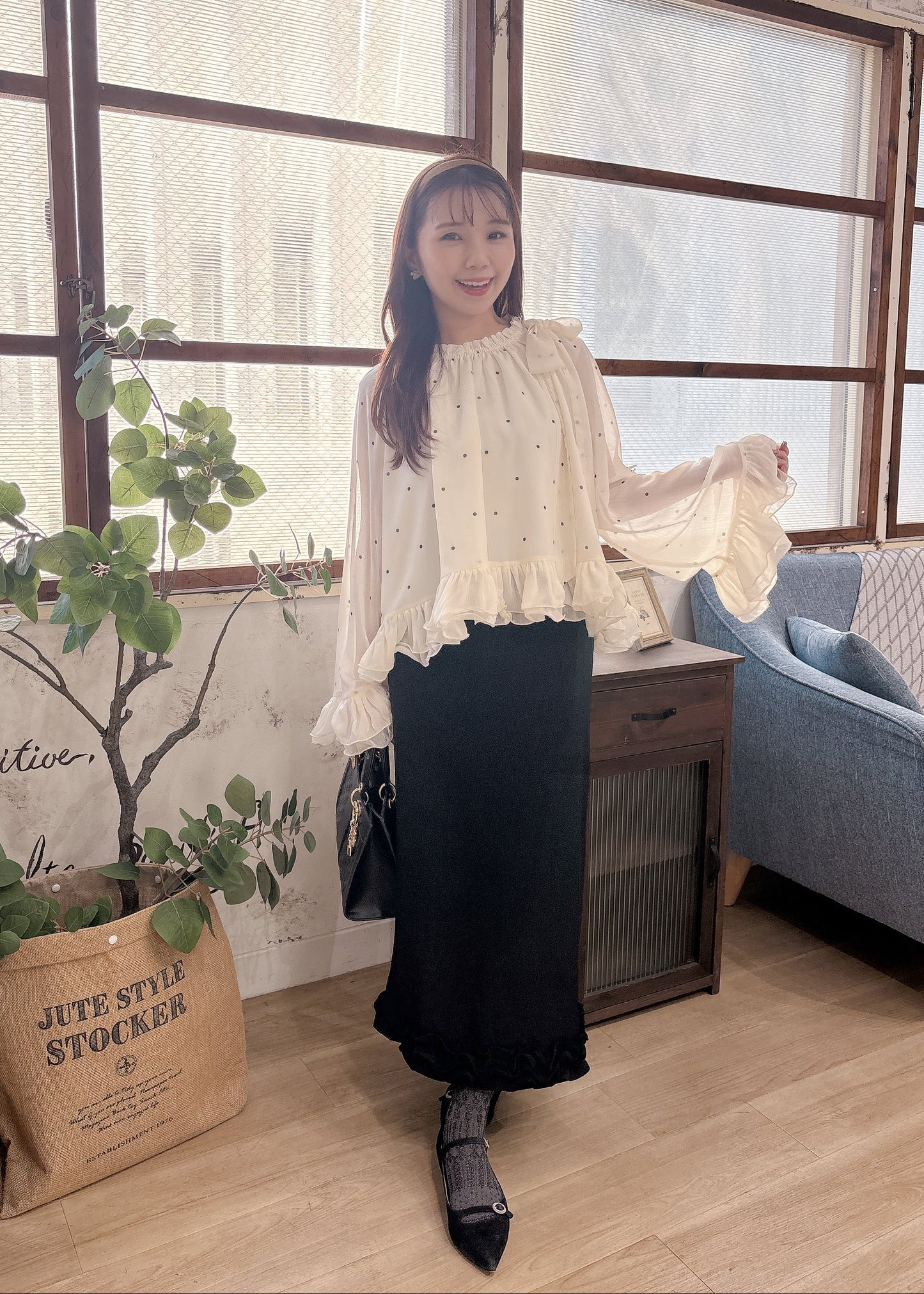 3Dフリルスカート