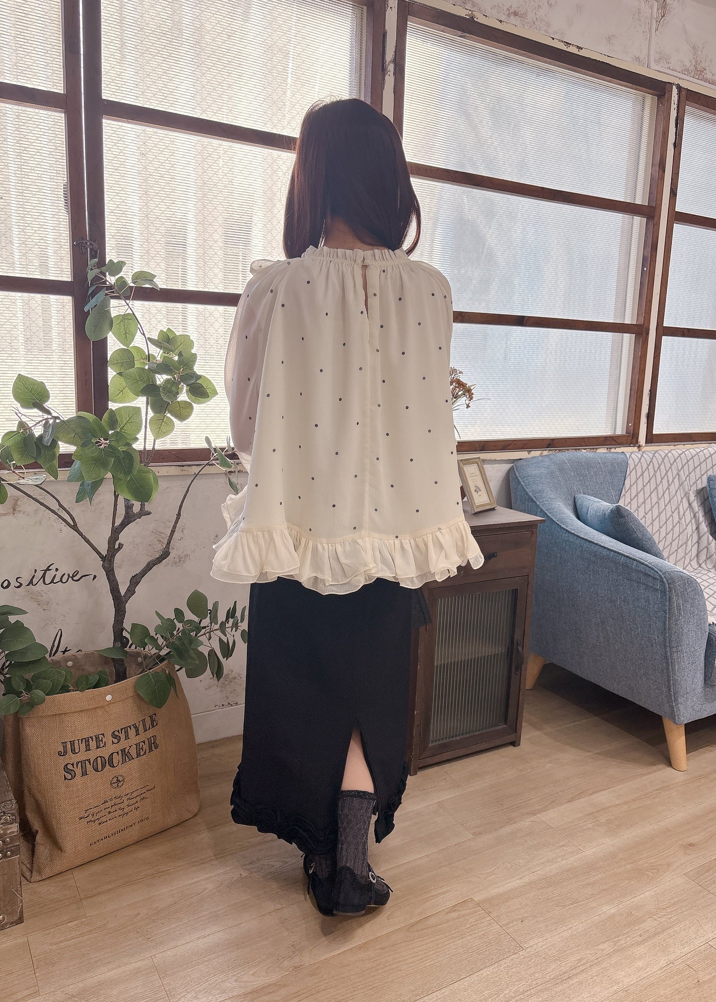 3Dフリルスカート