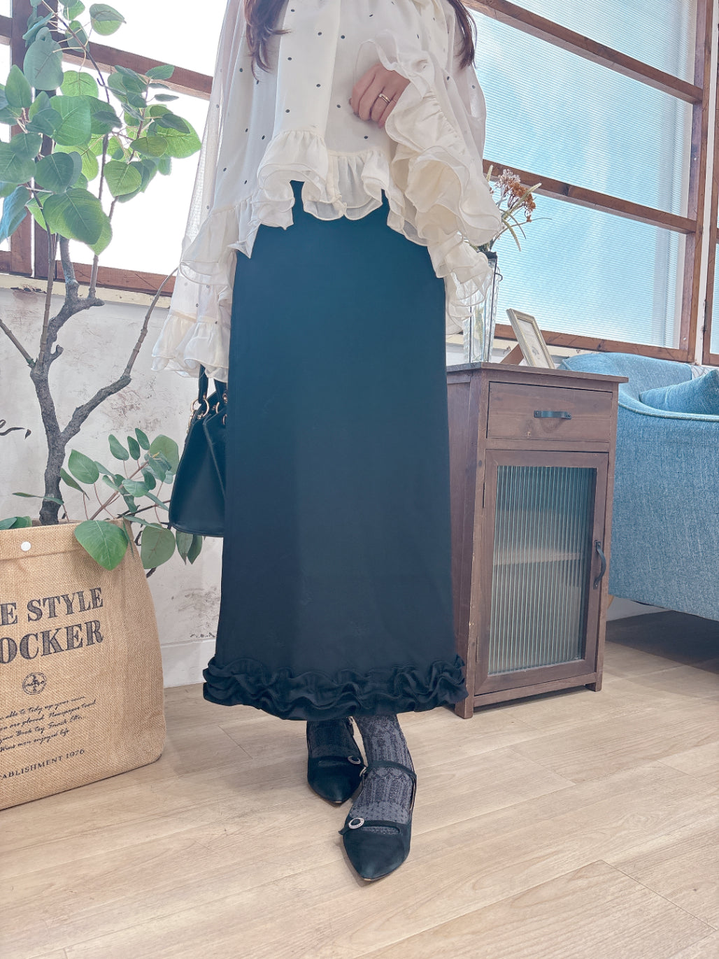 3Dフリルスカート