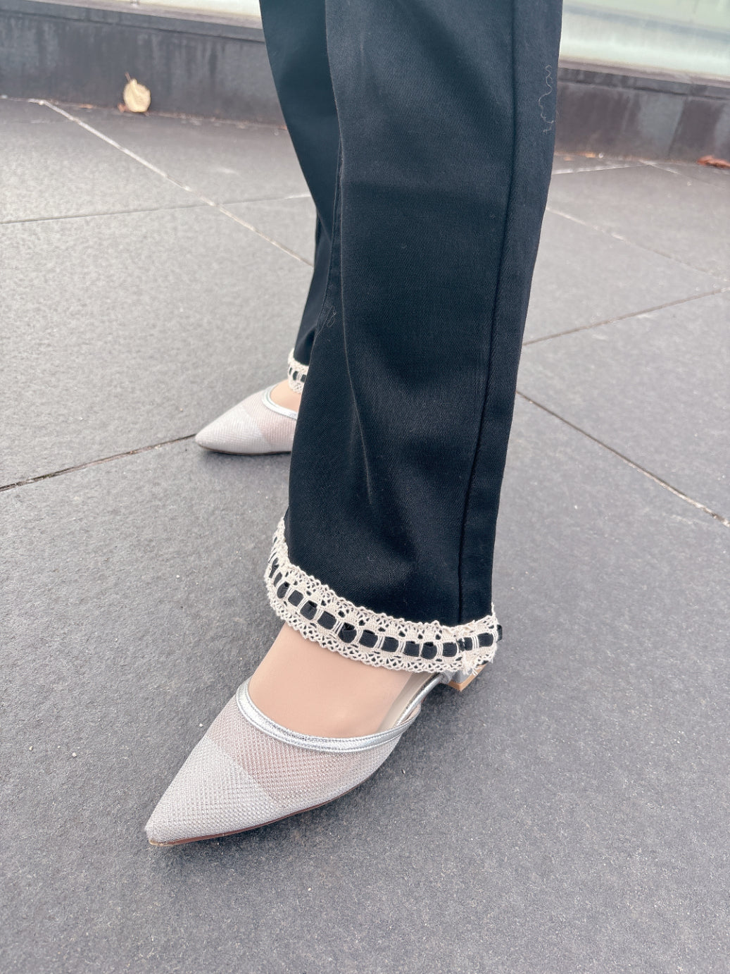 ブラックフレアパンツ（裏起毛あり・なし）