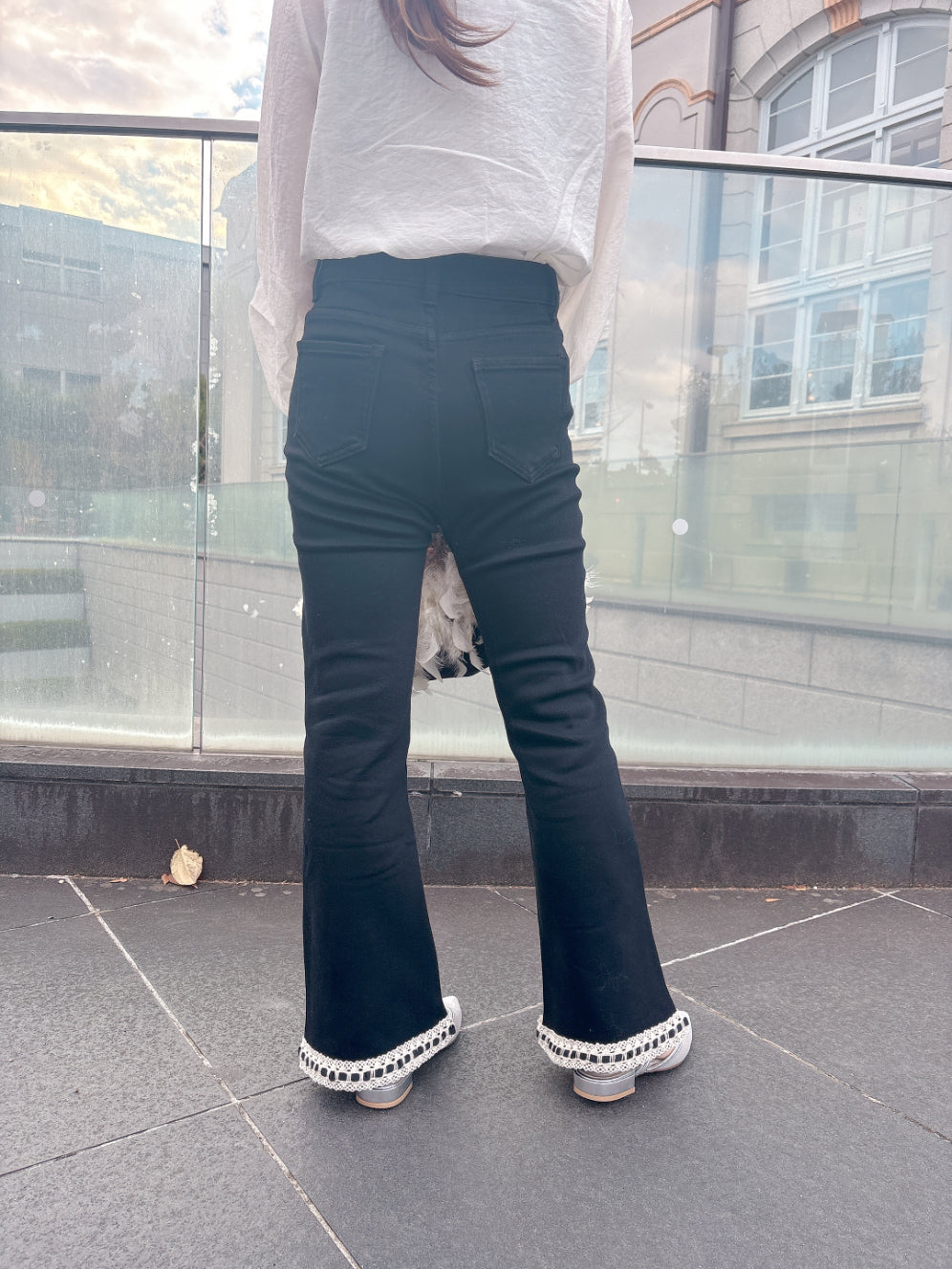 ブラックフレアパンツ（裏起毛あり・なし）