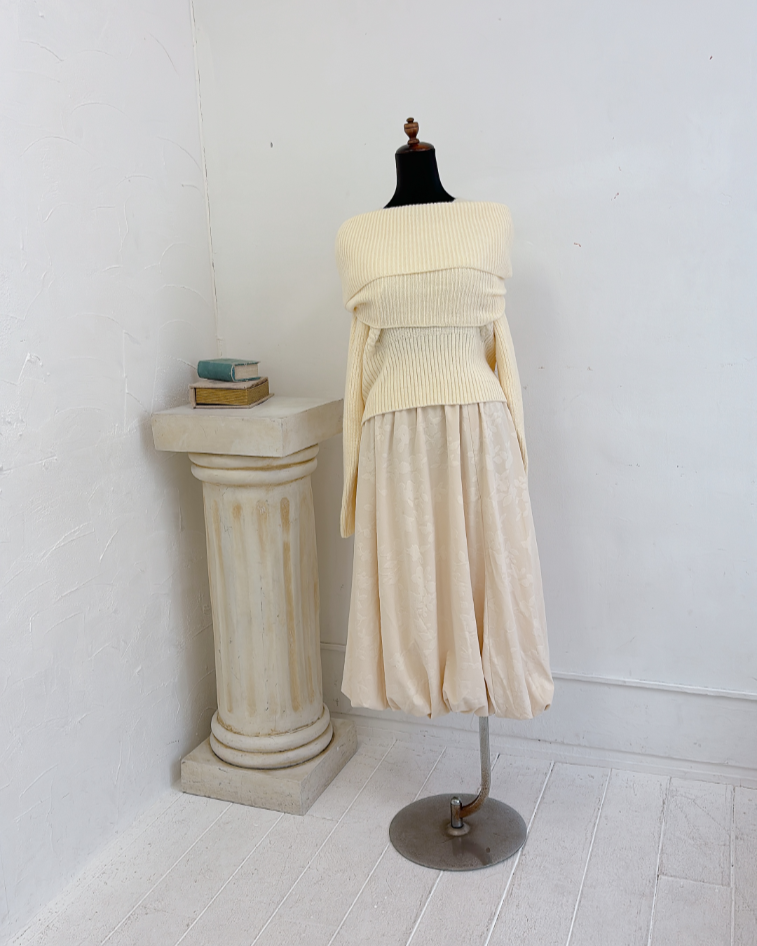 花柄バルーンスカート