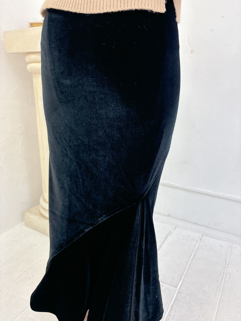ベロアフリルスカート