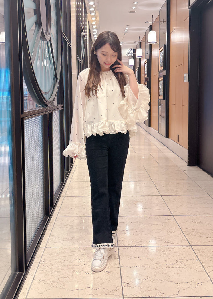 ブラックフレアパンツ（裏起毛あり・なし）