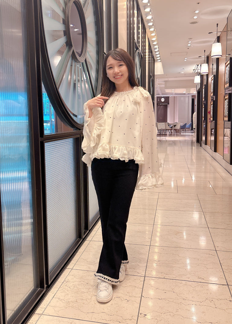 ブラックフレアパンツ（裏起毛あり・なし）