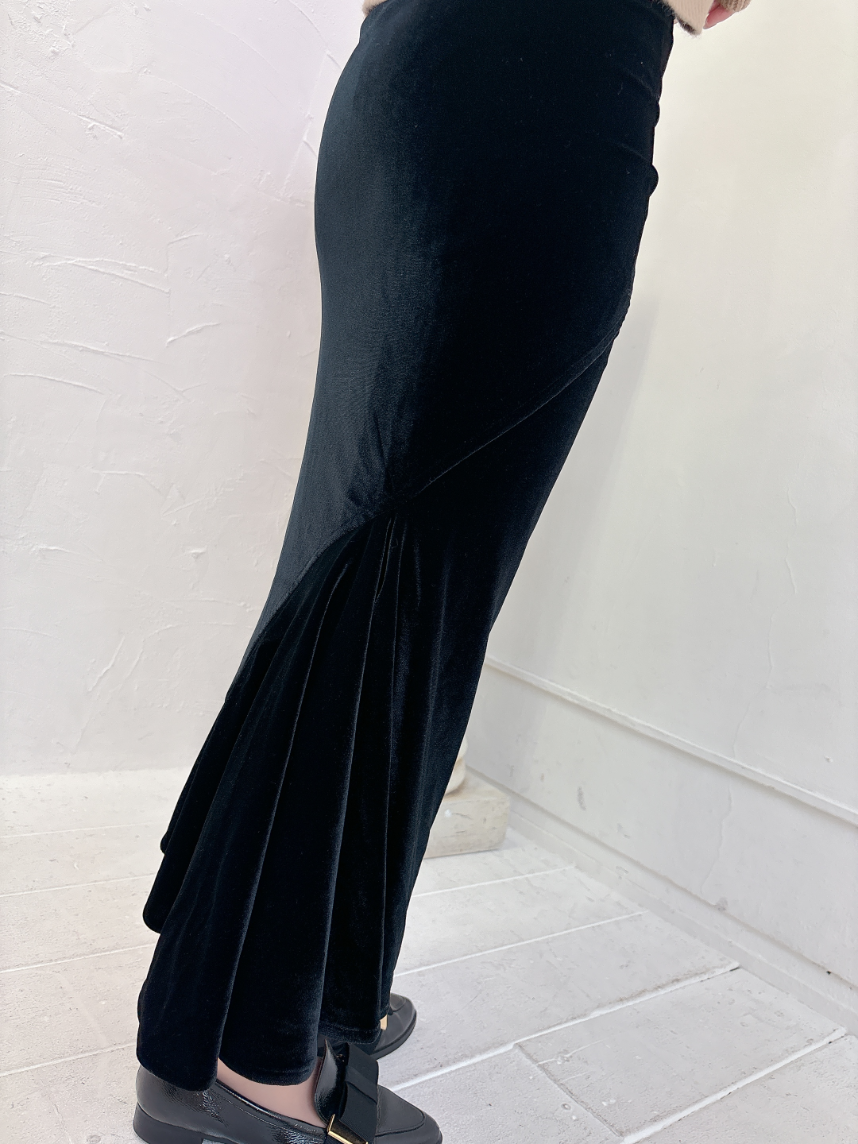 ベロアフリルスカート